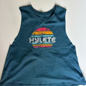 Hylete Teal Sleeveless Tank with Vibrant Logo